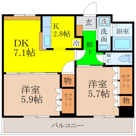 犬塚駅 徒歩45分 1階の物件間取画像